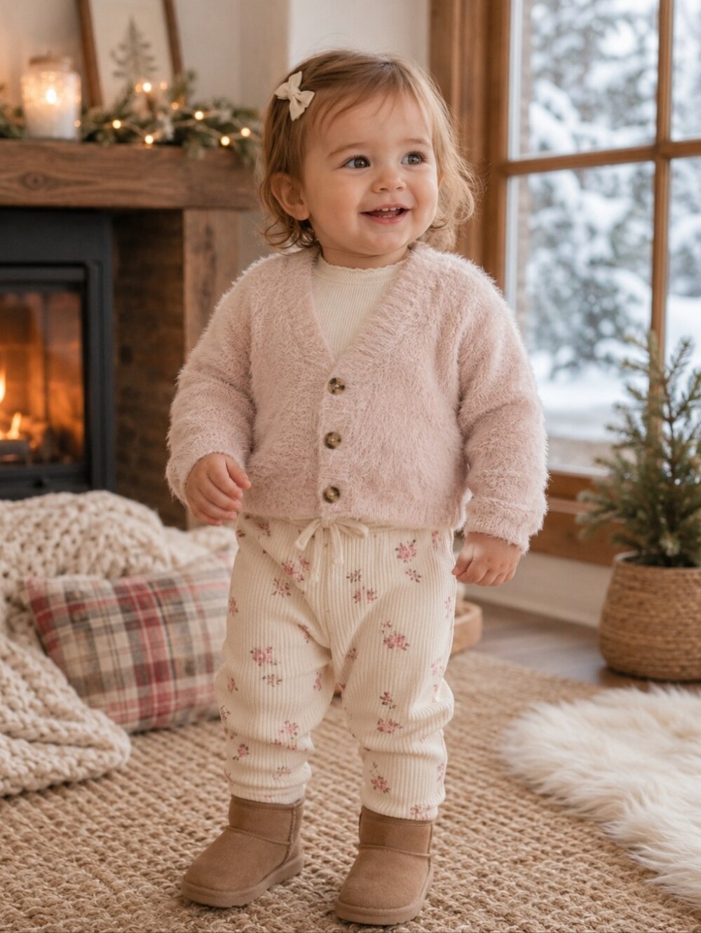 Rylee + Cru Cashmere-like Cardigan | 12-18M